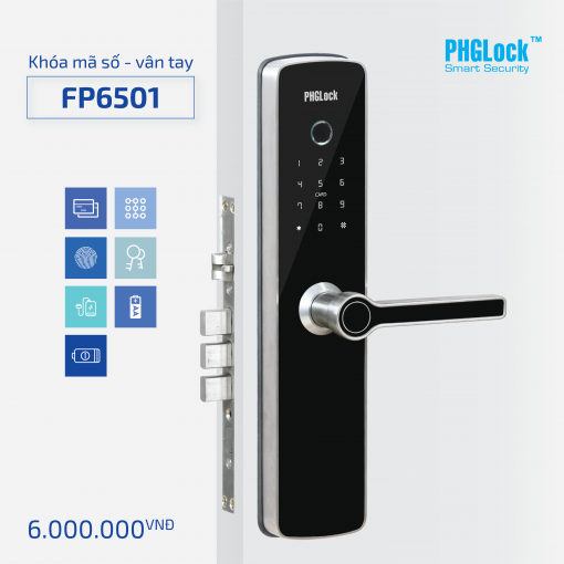 FP6501 510x510 - PHGLock™ - Khóa vân tay FP6501